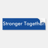 Sterker samen! bumpersticker (Voorkant)
