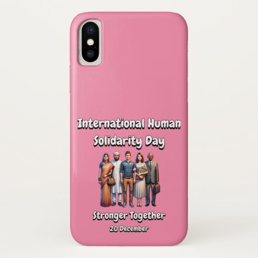 Sterker samen. Dag van de menselijke solidariteit. Case-Mate iPhone Case (Achterkant)