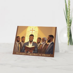Sterker Samen in Christus Wenskaart Feestdagen Kaart