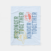 Sterker samen met elkaar fleece deken (Voorkant)