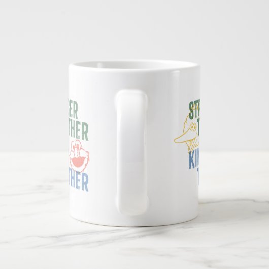 Sterker samen met elkaar grote koffiekop (Achterkant)