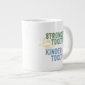 Sterker samen met elkaar grote koffiekop (Voorkant rechts)