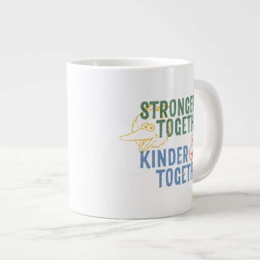 Sterker samen met elkaar grote koffiekop (Voorkant rechts)