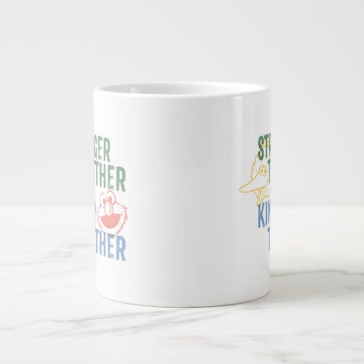 Sterker samen met elkaar grote koffiekop (Voorkant)