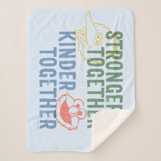 Sterker samen met elkaar sherpa deken (Voorkant)