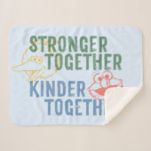 Sterker samen met elkaar sherpa deken (Voorkant (horizontaal))