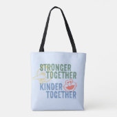 Sterker samen met elkaar tote bag (Achterkant)