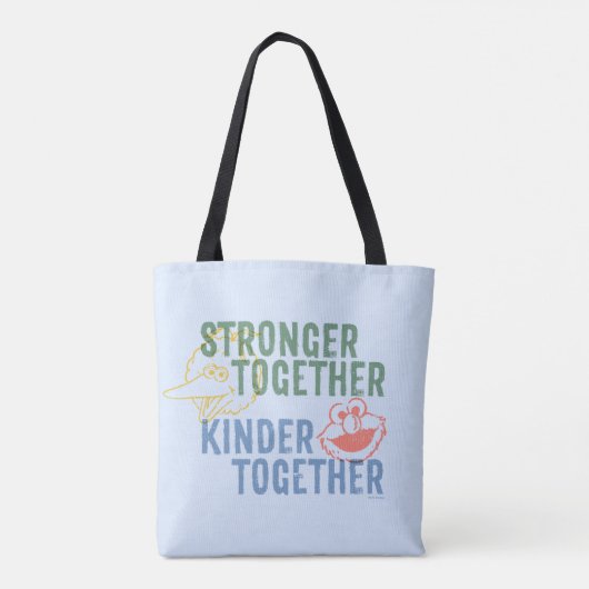 Sterker samen met elkaar tote bag (Achterkant)