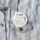 Sterker Samen PRIDE Knop Ronde Button 7,6 Cm (In situ)