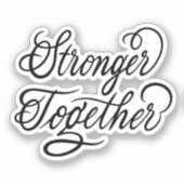 Sterker samen sticker (Voorkant)