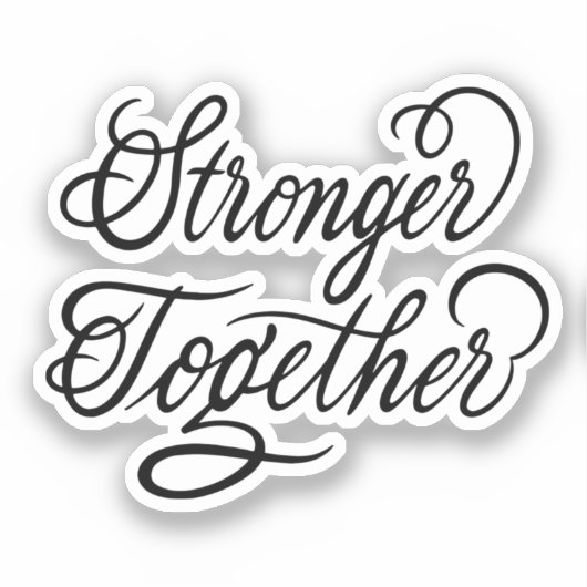 Sterker samen sticker (Voorkant)