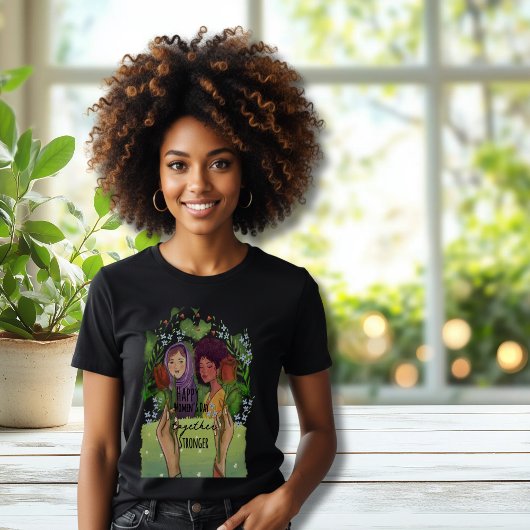 Sterker Samen Vrouwendag Portret T-shirt