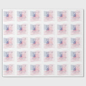 Sterker samen VS Hillary 4 President American Cadeaupapier (Vlak)