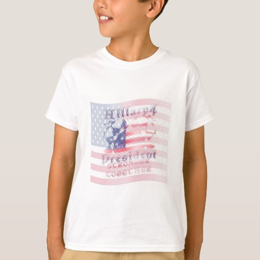 Sterker samen VS Hillary 4 President American T-shirt (Voorkant)