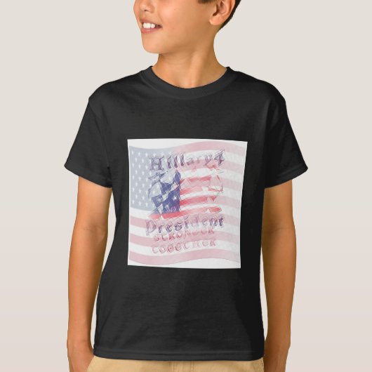 Sterker samen VS Hillary 4 President American T-shirt (Voorkant)