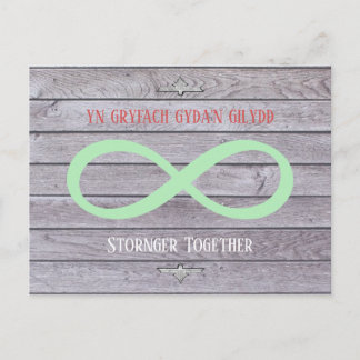Sterker samen - Welsh & English - Infinity Briefkaart