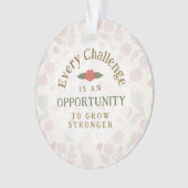 "Sterker Worden" Affirmatie Ornament (voorkant)
