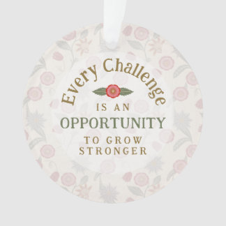 "Sterker Worden" Affirmatie Ornament