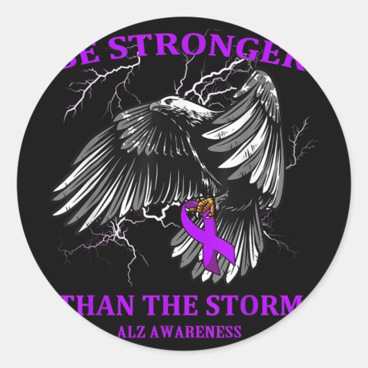 Sterker zijn dan de Storm Heimer Ronde Sticker (Voorkant)