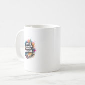 Sterker Zijn Dan Je Excuses Abstract Design Koffiemok (Voorkant links)