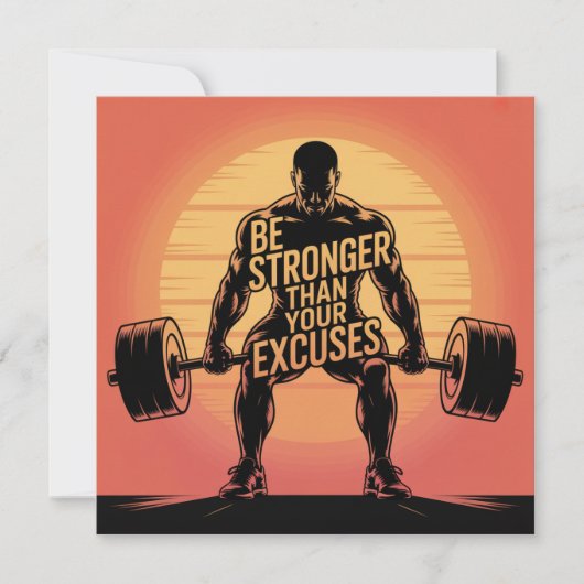 Sterker zijn dan je excuses kaart (Voorkant)