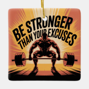 Sterker zijn dan je excuses keramisch ornament