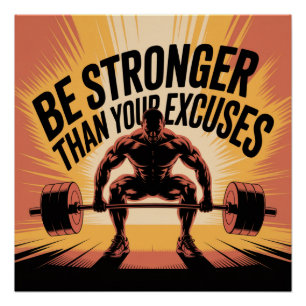 Sterker zijn dan je excuses perfect poster