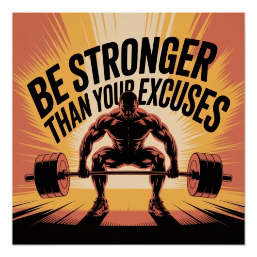 Sterker zijn dan je excuses perfect poster (Voorkant)