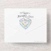 Sterkere diamant vertraagde bruiloft RSVP foto All In One Uitnodiging (Achterkant)