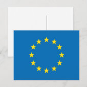 Sterkere EU-vlag (resterend) Briefkaart (Voorkant / Achterkant)