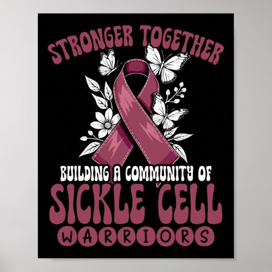 Sterkere gemeenschap van sikkelcelstrijders poster (Voorkant)