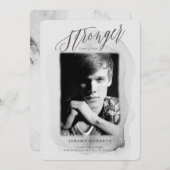 Sterkere klasse Afstuderen Uitnodiging (Voorkant / Achterkant)