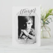 Sterkere klasse Afstuderen Uitnodiging (Staand voorkant)