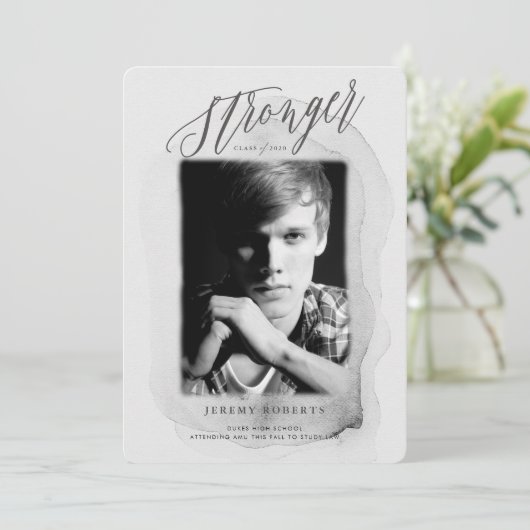 Sterkere klasse Afstuderen Uitnodiging (Staand voorkant)