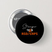 Sterkere RSD CRPS Warrior RSD CRPS bewustzijn Ronde Button 5,7 Cm (Voorkant /achterkant)