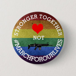 SterkereSamen houden geen Pistolen #MarchForOurLiv Ronde Button 5,7 Cm