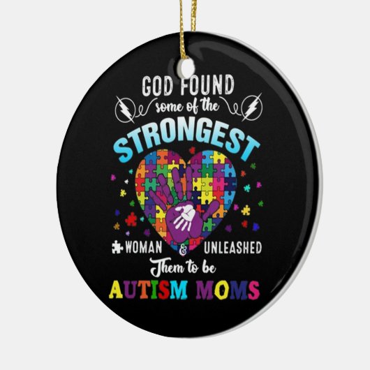 sterkste autisme moeder keramisch ornament (Links)