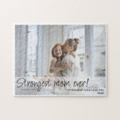 Sterkste Moeder Een Aangepaste Fotocollage Legpuzzel (Horizontaal)