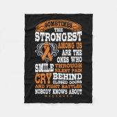 Sterkste onder multiple sclerose Sterk Fleece Deken (Voorkant)