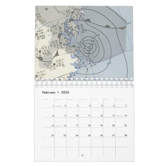 Sterkste stormen per maand Kalender (Feb 2026)