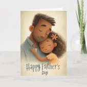 Sterkte achter elke stap Vaderdag Kaart (Voorkant)