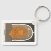 Sterkte astrologie van grote Arcana-tarotkaart Sleutelhanger (Voorkant)