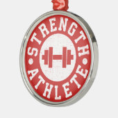 Sterkte atleet metalen ornament (Links)