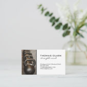 Sterkte coach | Kettle Bells | Gewicht Visitekaartje (Staand voorkant)