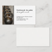 Sterkte coach | Kettle Bells | Gewicht Visitekaartje (Voorkant / Achterkant)