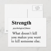 Sterkte definitie briefkaart (Voorkant / Achterkant)