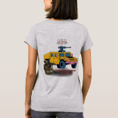 Sterkte door opoffering grijs t-shirt (Achterkant)