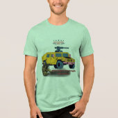 Sterkte door opoffering groen Tri-Blend shirt (Voorkant)