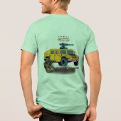 Sterkte door opoffering groen Tri-Blend shirt (Achterkant)