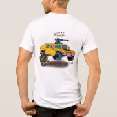 Sterkte door opoffering wit Tri-Blend shirt (Achterkant)